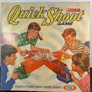Vintage 1970 Ideal Quick Shoot Game Marble Shooter Complete w/ Box No 2356-4